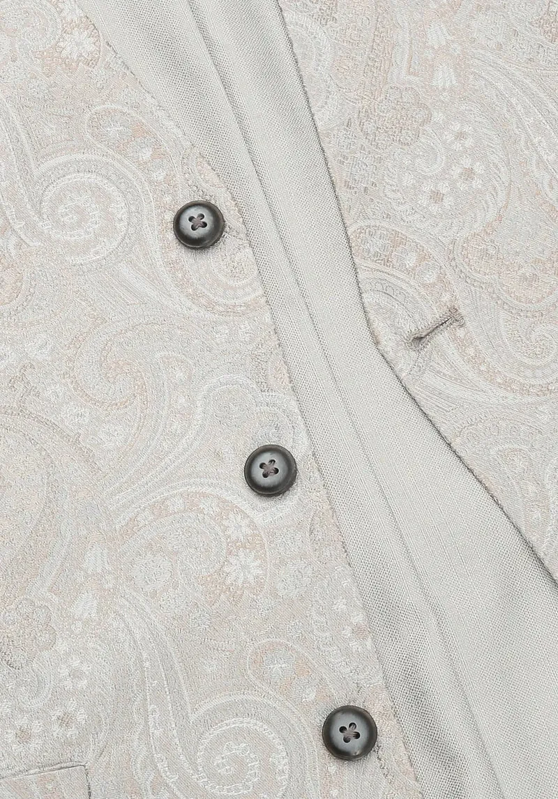 Hochzeitsweste Herren aus Seide – Paisley