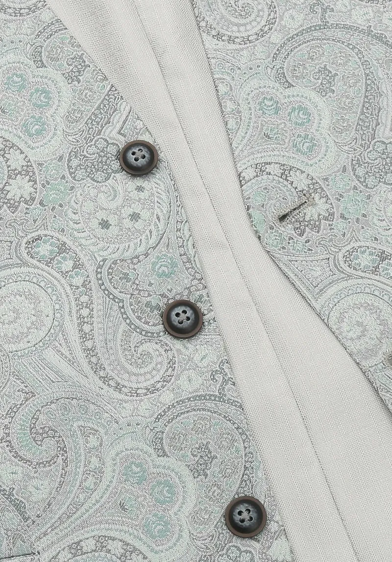 Hochzeitsweste Herren aus Seide – Paisley