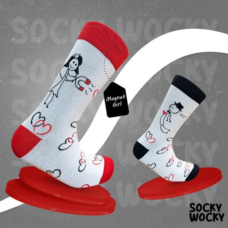 Magnet Girl Socks Love Edition
