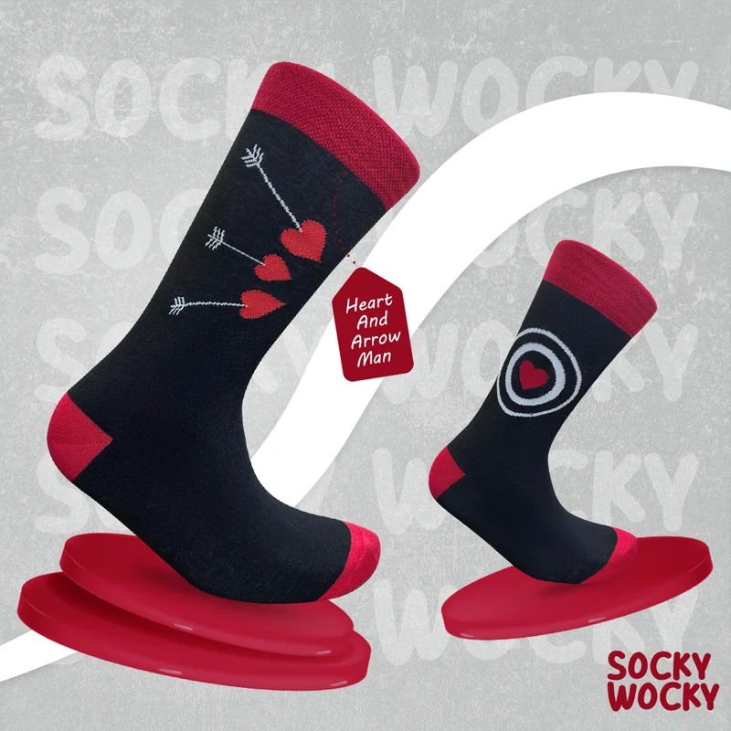 Heart And Arrow Man Socks Love Symbol Edition