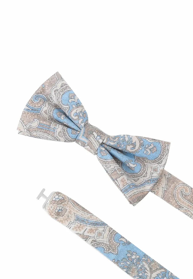 Fliege Einstecktuch Set Herren aus Baumwolle - Paisley