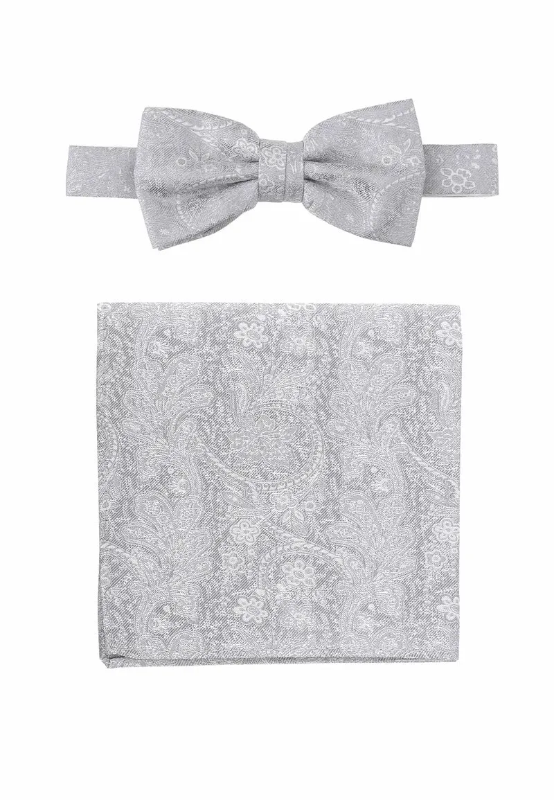 Fliege Einstecktuch Set Herren aus Seide - Paisley
