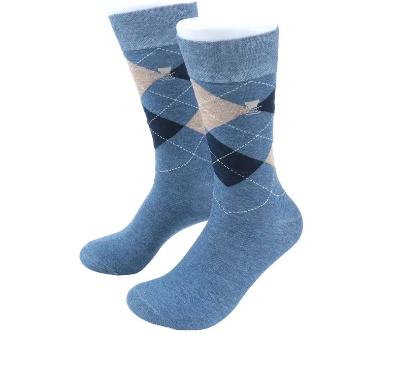 Herren Socken aus Baumwolle – Argyle