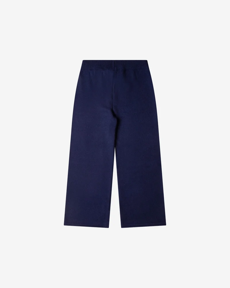 Dunkelblaue Hose Knitted aus Bio-Wolle von Matona