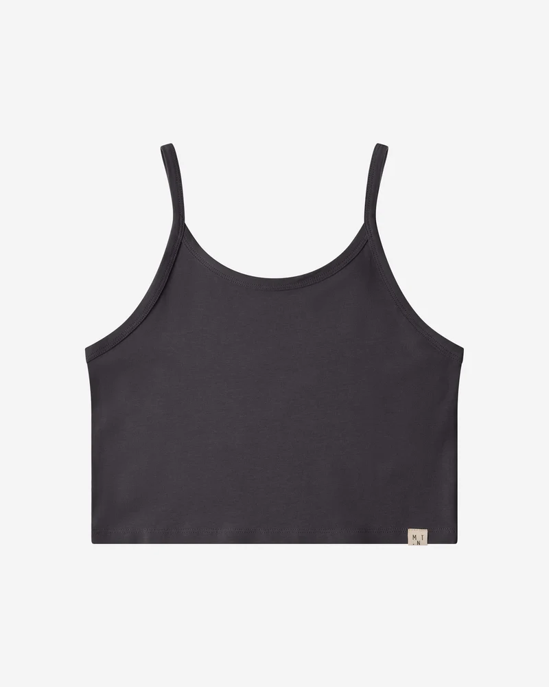 Schwarzes Crop-Top Basic aus Bio-Baumwolle von Matona