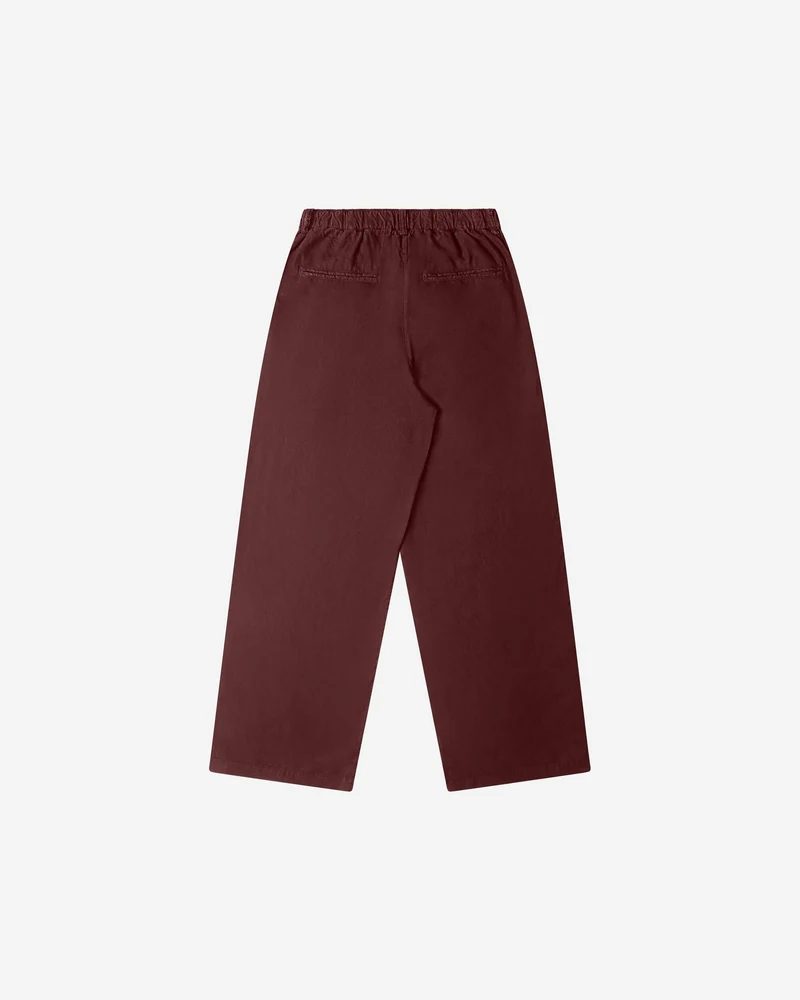 Braunrote Hose Pleated aus 100% Tencel von Matona