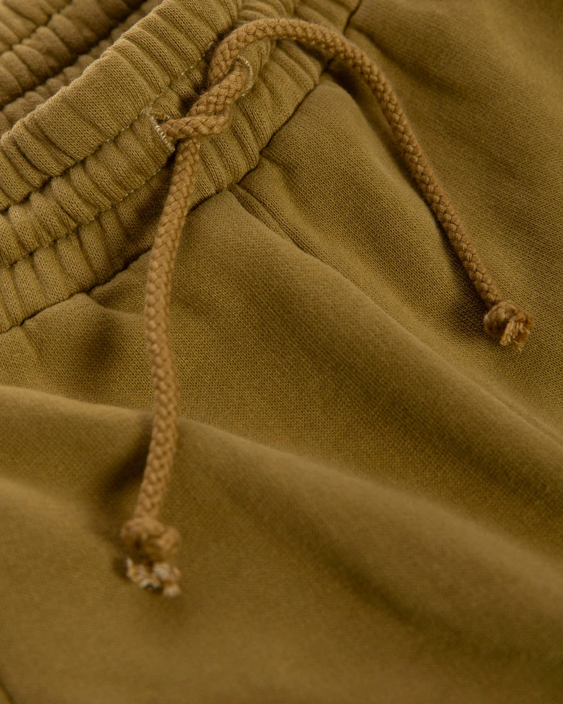 Gelbe Sweatpants Pleated aus 100% Bio-Baumwolle von Matona