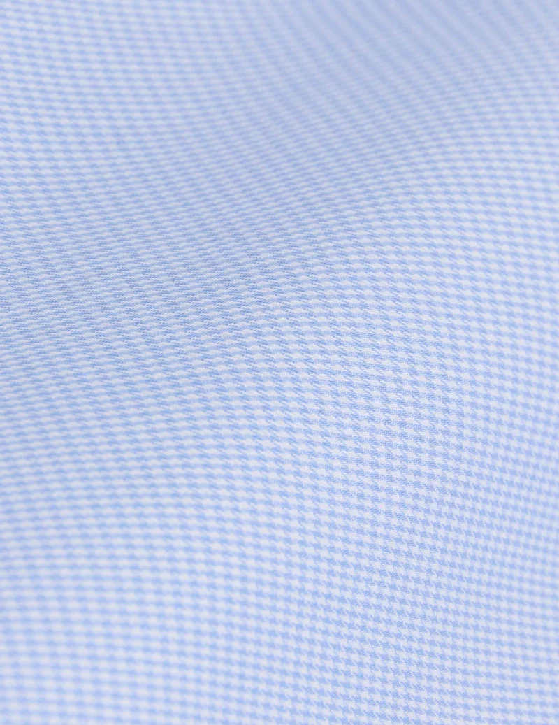 Chemise classique à carreaux bleu clair