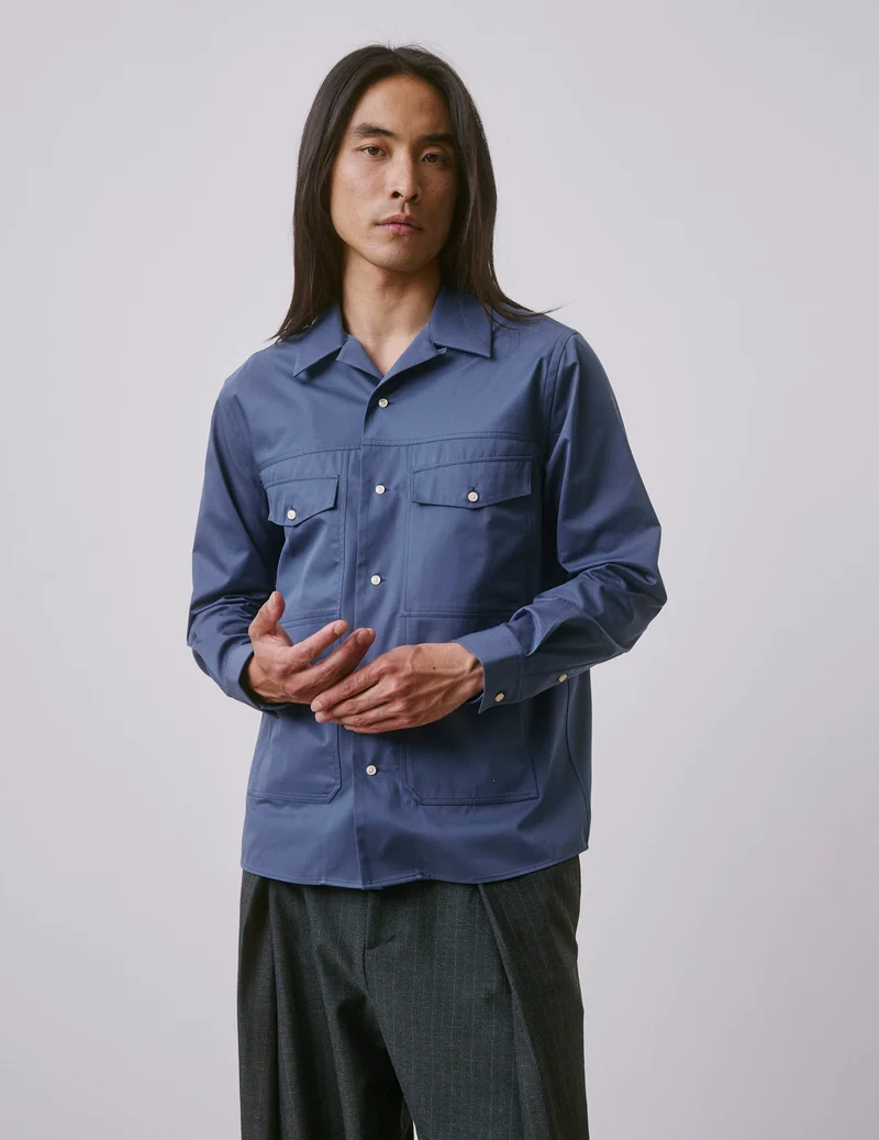 Chemise Pharell bleue