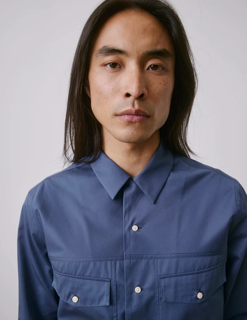 Chemise Pharell bleue