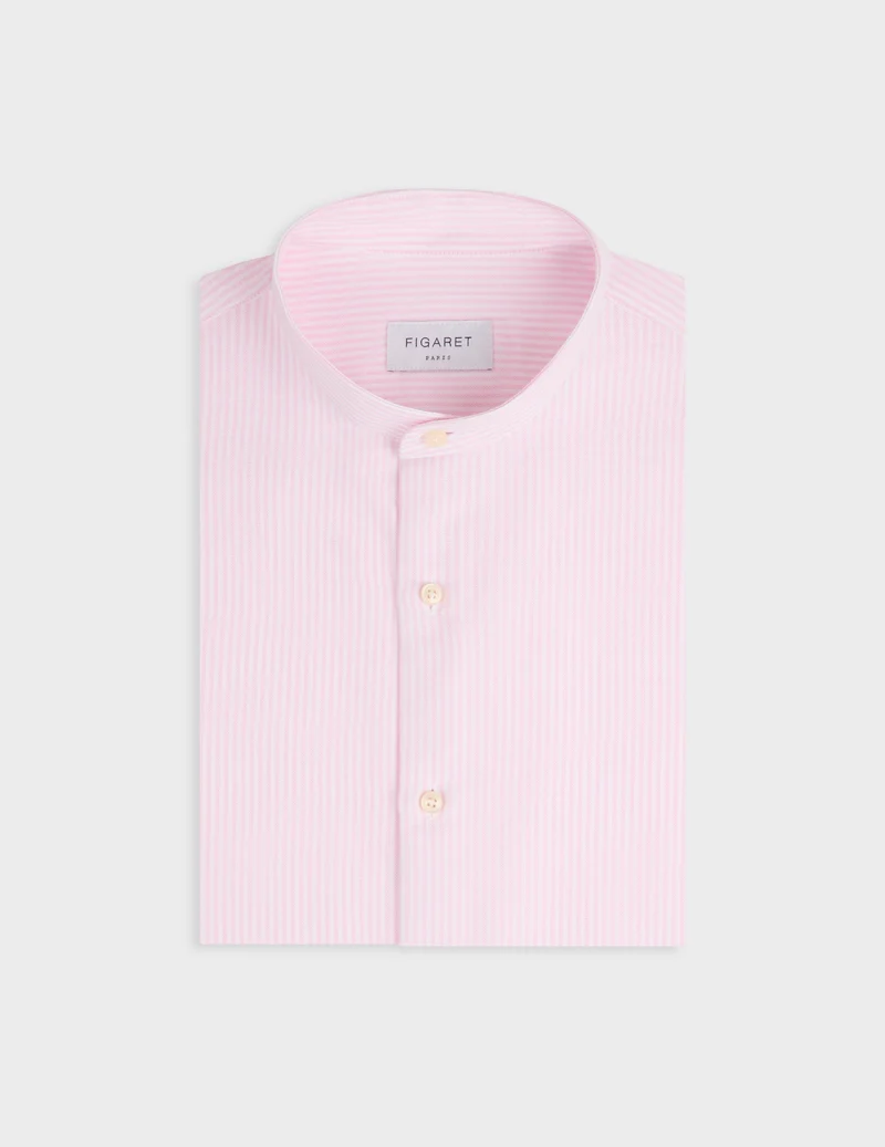 Chemise Herwin rayée rose