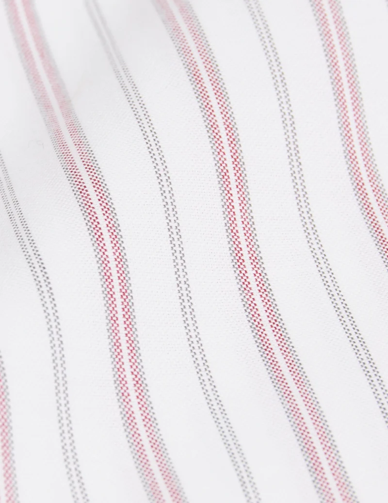 Chemise Aristote rayée rouge