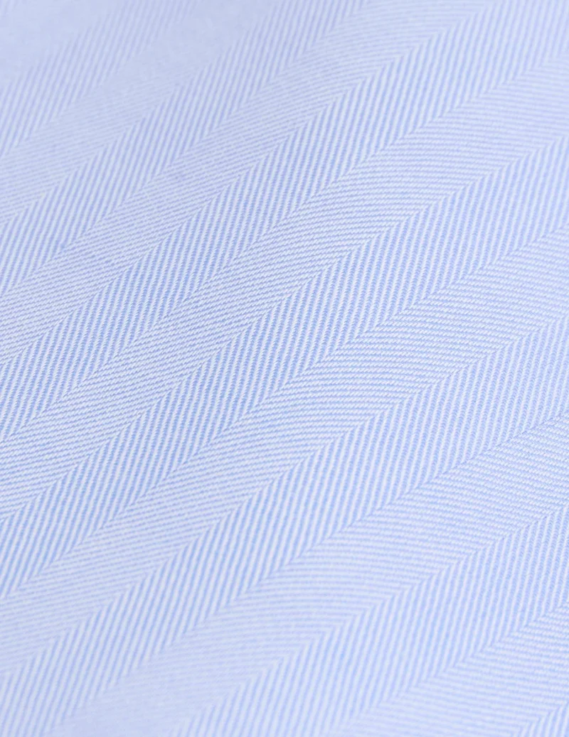 Chemise semi-ajustée bleue