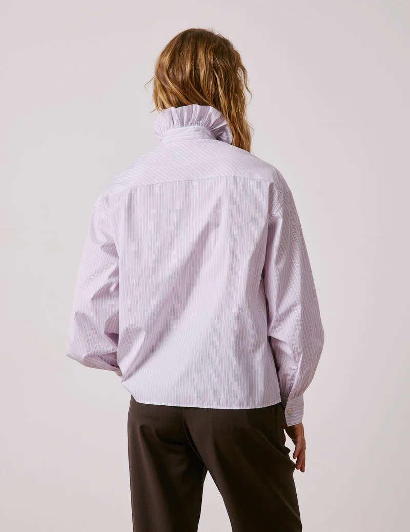 Chemise Greta rayée rose