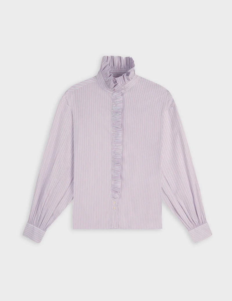 Chemise Greta rayée rose