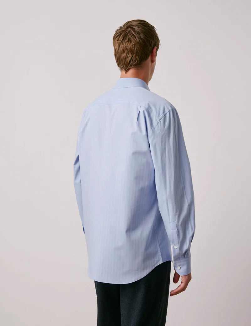 Chemise classique bleue