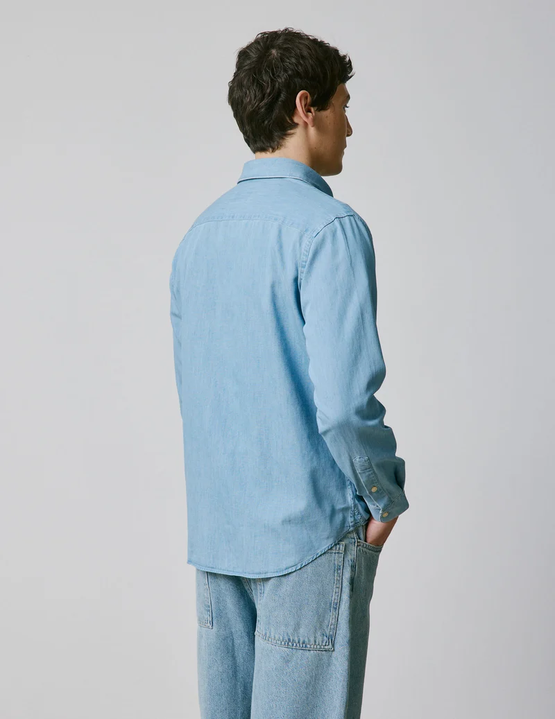 Chemise gabriel en denim bleu