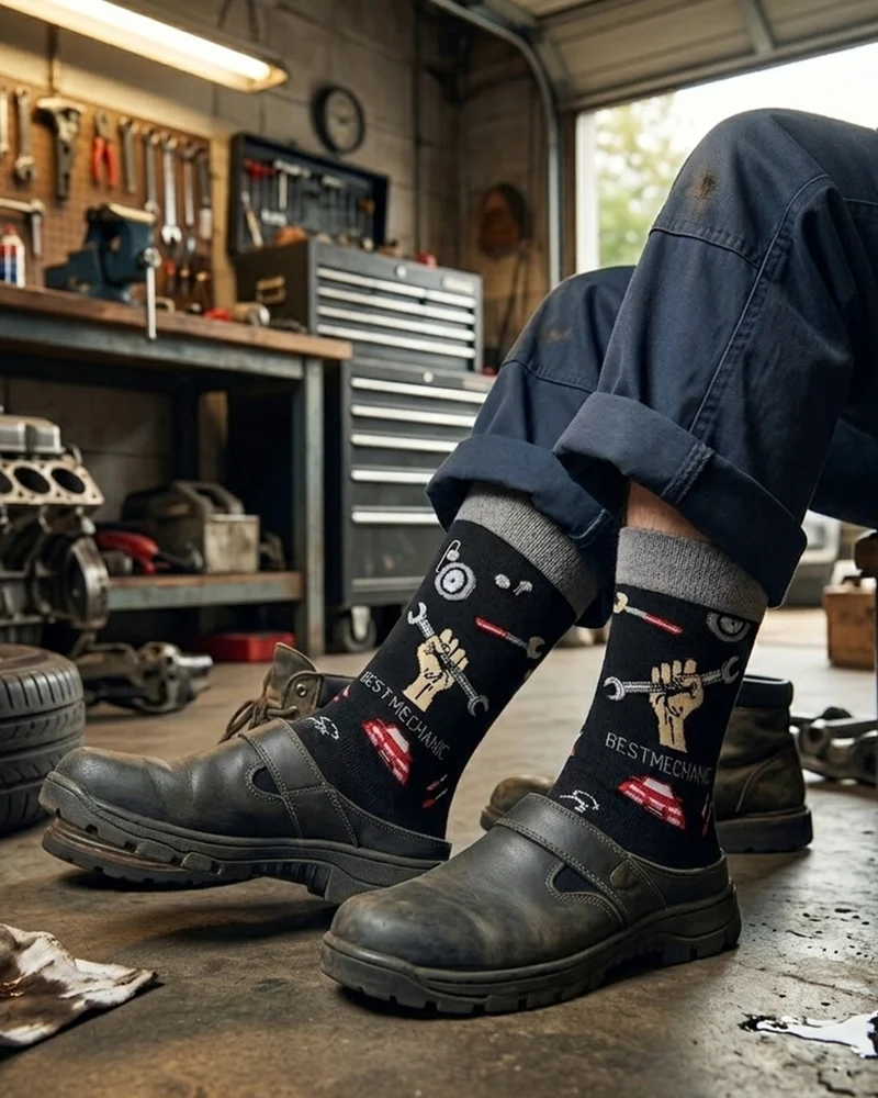 Best Mechanic Socks Workshop Gift Edition