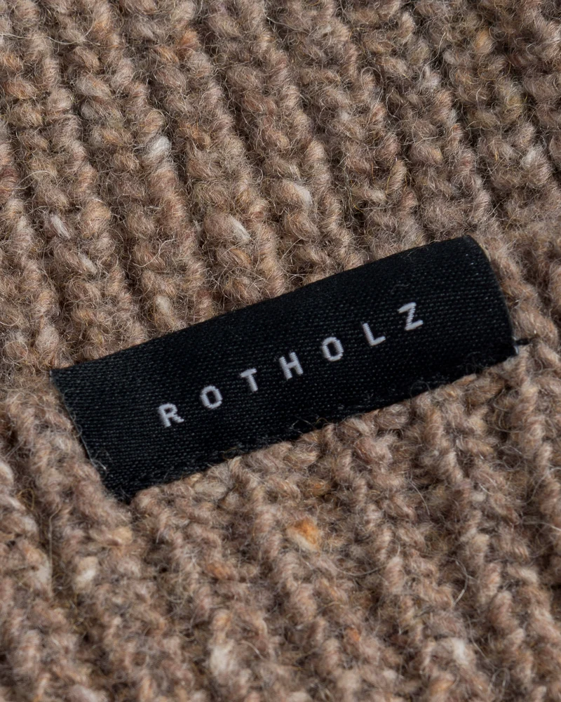 Braune Mütze Klassisch aus Merinowolle von Rotholz