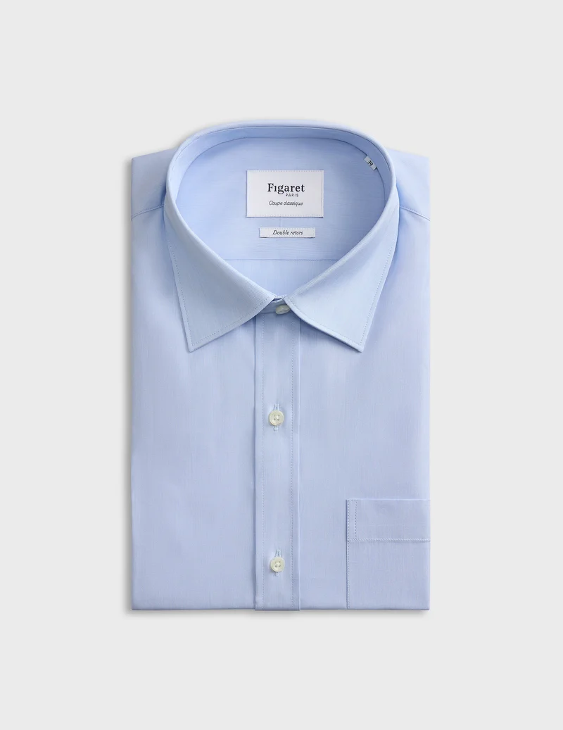 Chemise Classique rayée bleue