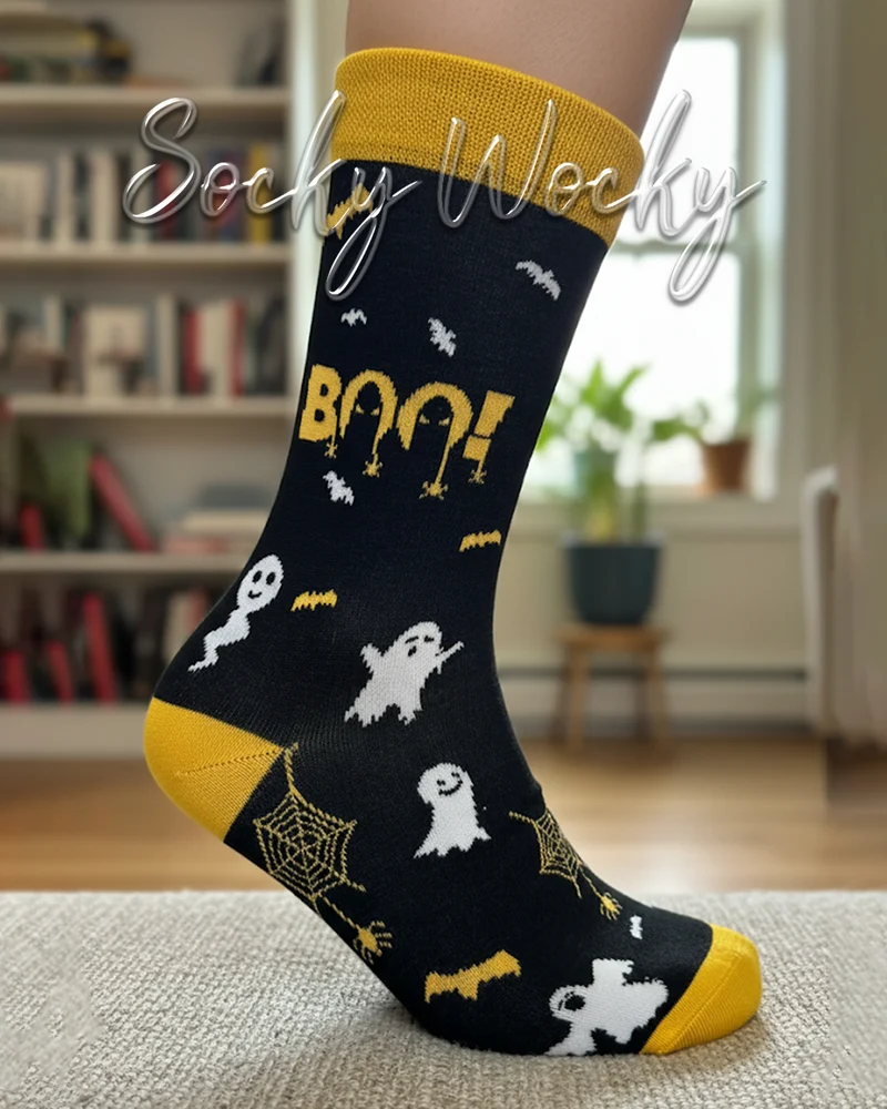 Halloween Ghost Socks Spooky Spirit Edition