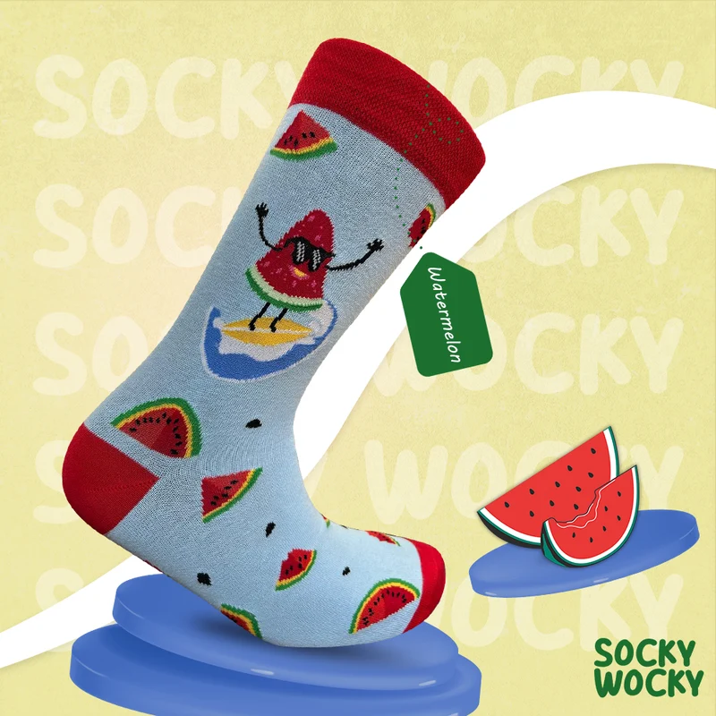 Watermelon Socks Summer Fruit Series