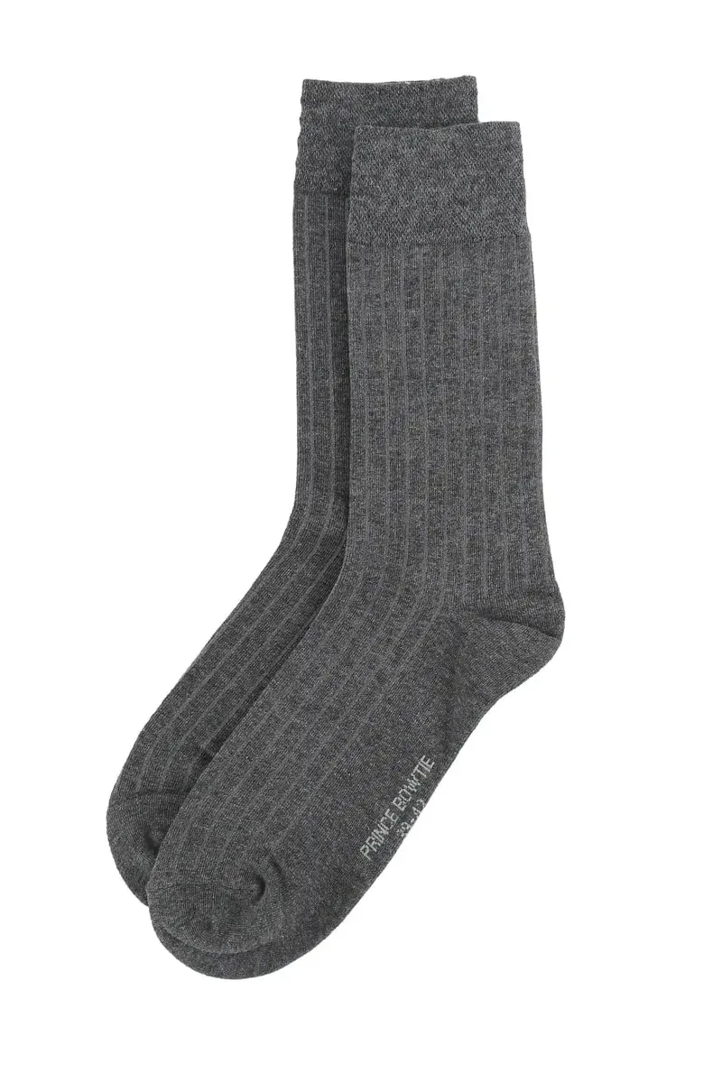 Herren Socken aus Baumwolle – Rippstruktur
