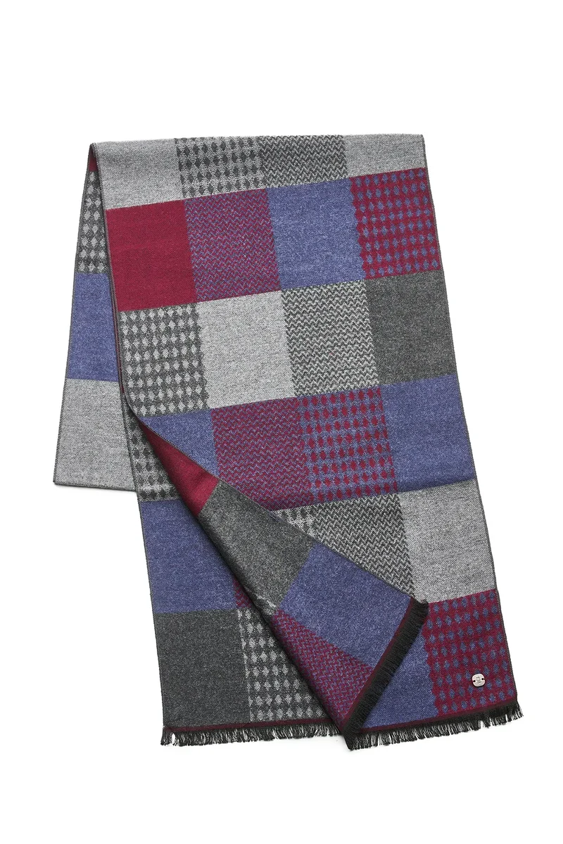 Schal Herren Bambus Patchwork