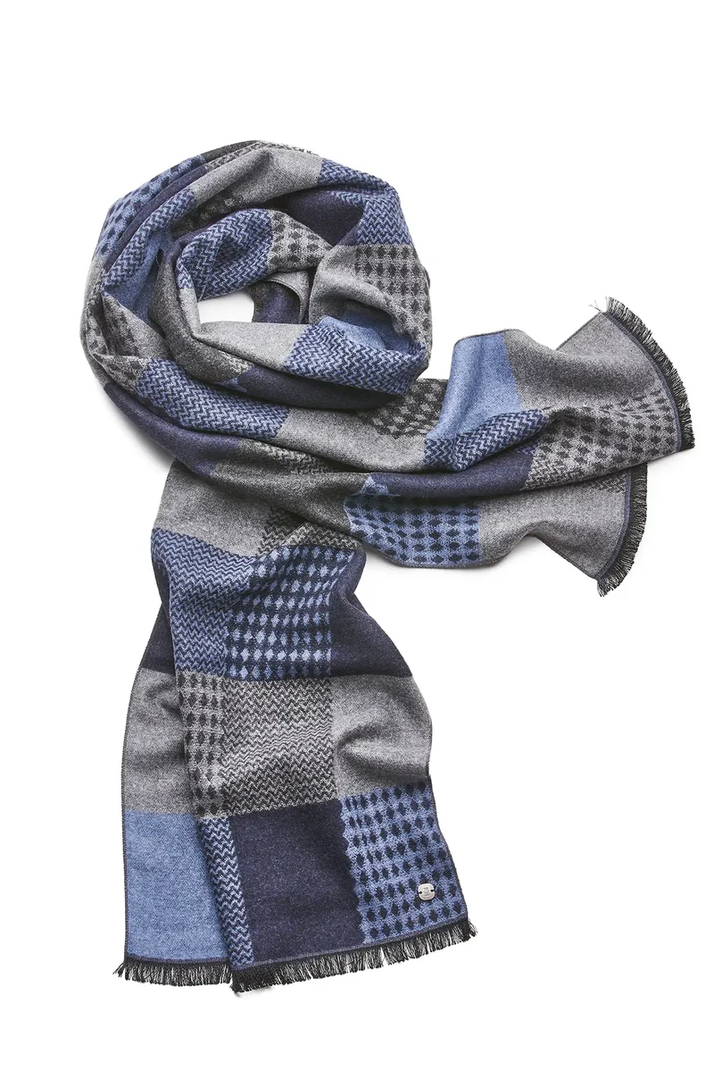 Schal Herren Bambus Patchwork