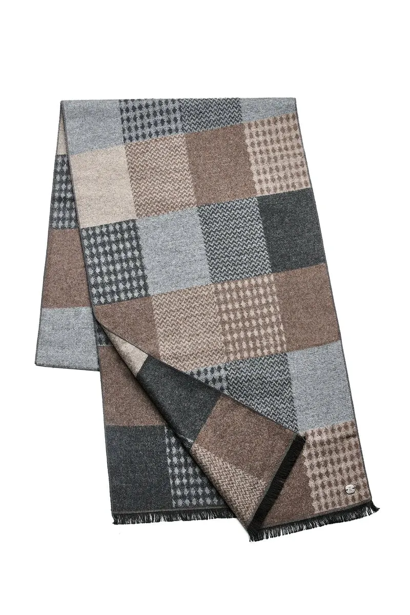 Schal Herren Bambus Patchwork
