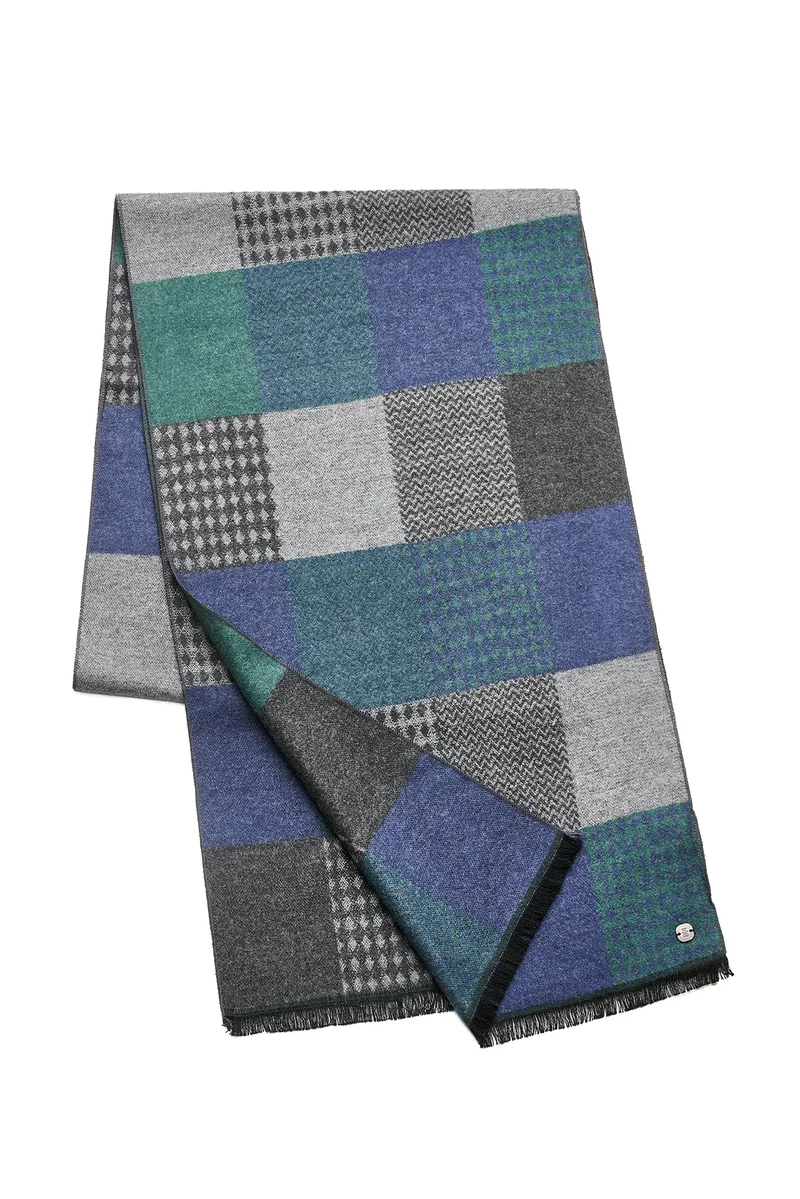 Schal Herren Bambus Patchwork