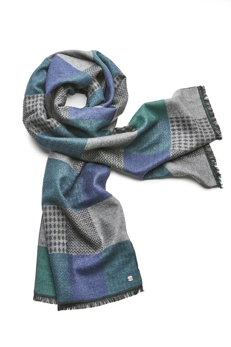 Schal Herren Bambus Patchwork