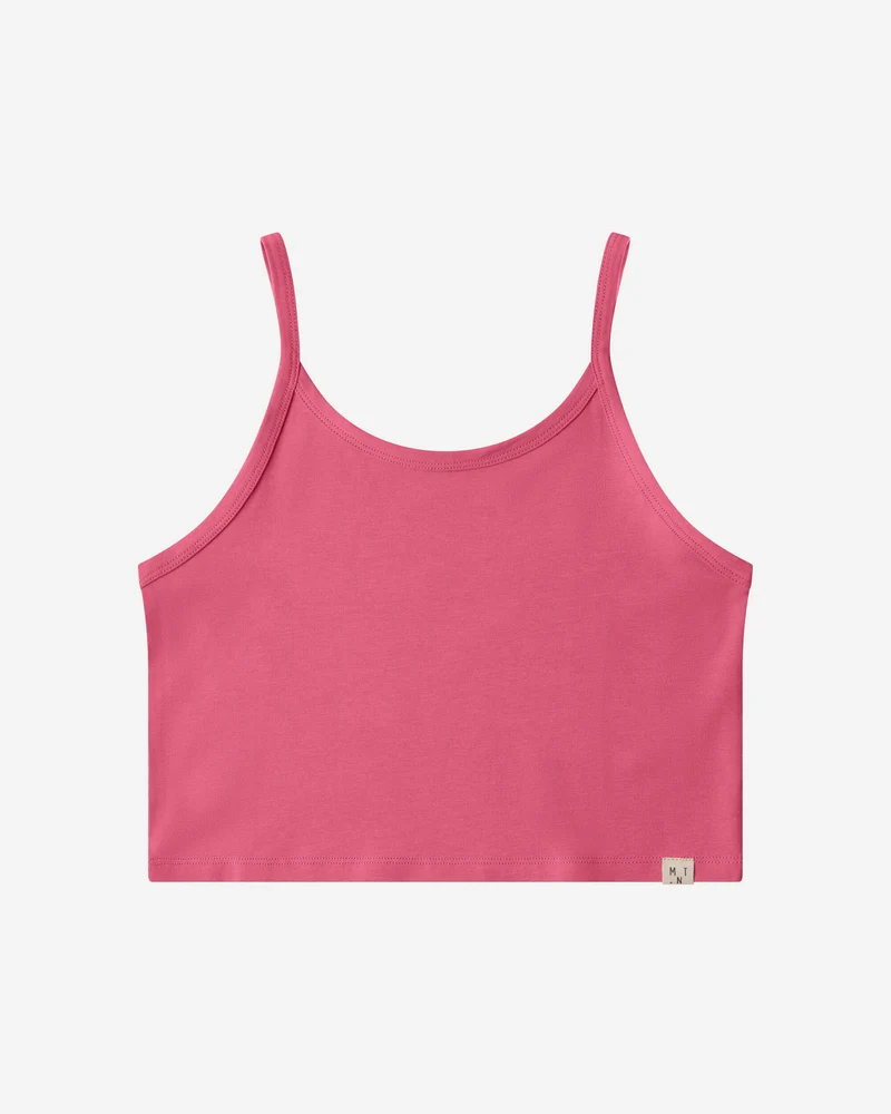 Rosa Crop-Top Basic aus Bio-Baumwolle von Matona