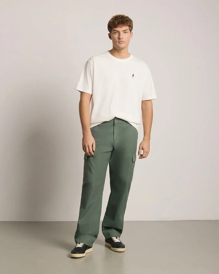 Grüne Hosen TreePants Cargo aus 100% recycelter Baumwolle von Nikin