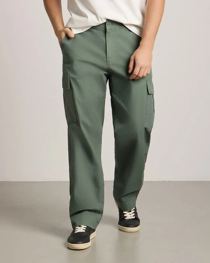 Grüne Hosen TreePants Cargo aus 100% recycelter Baumwolle von Nikin