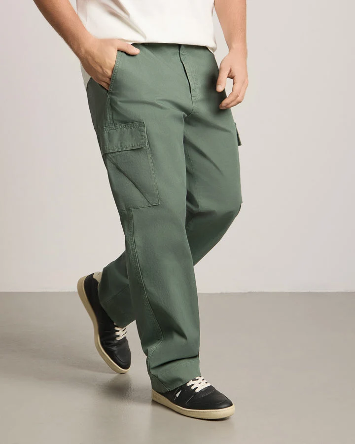 Grüne Hosen TreePants Cargo aus 100% recycelter Baumwolle von Nikin