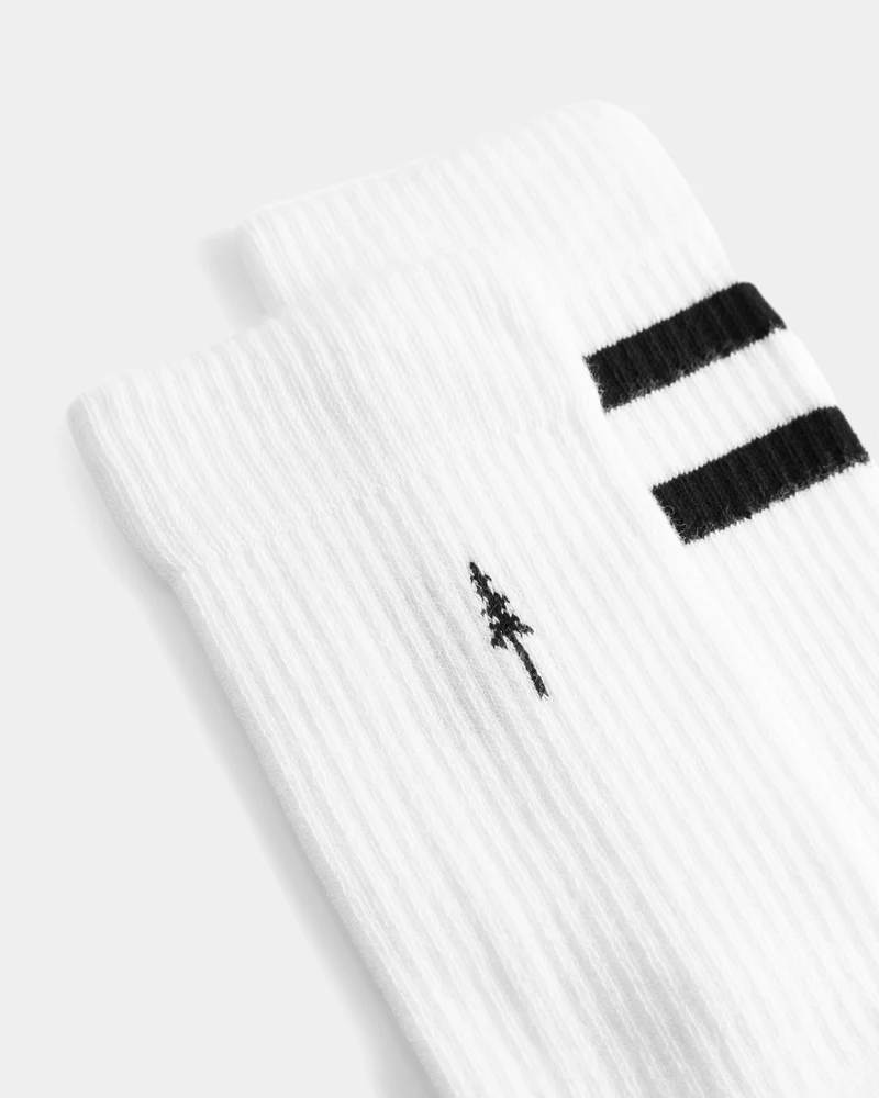 Weisse Socken TreeSocks Ribbed Classic aus Bio-Baumwollle von Nikin