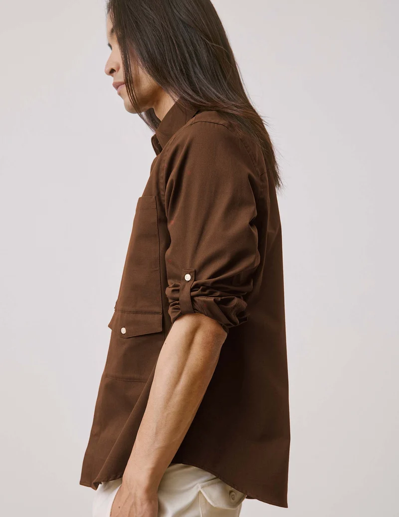Chemise Mathéo marron