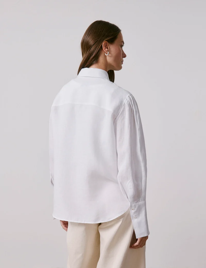 Chemise Lexie en lin blanc