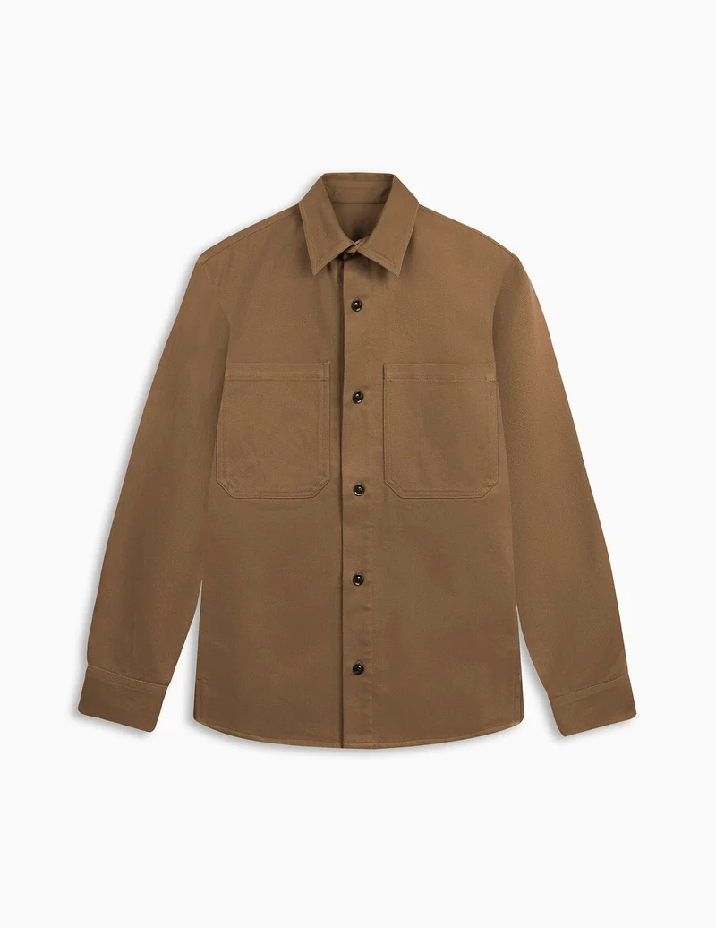 Surchemise Milan en twill camel