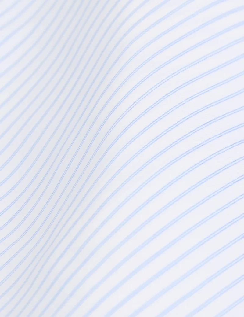 Chemise Carl rayée bleu clair