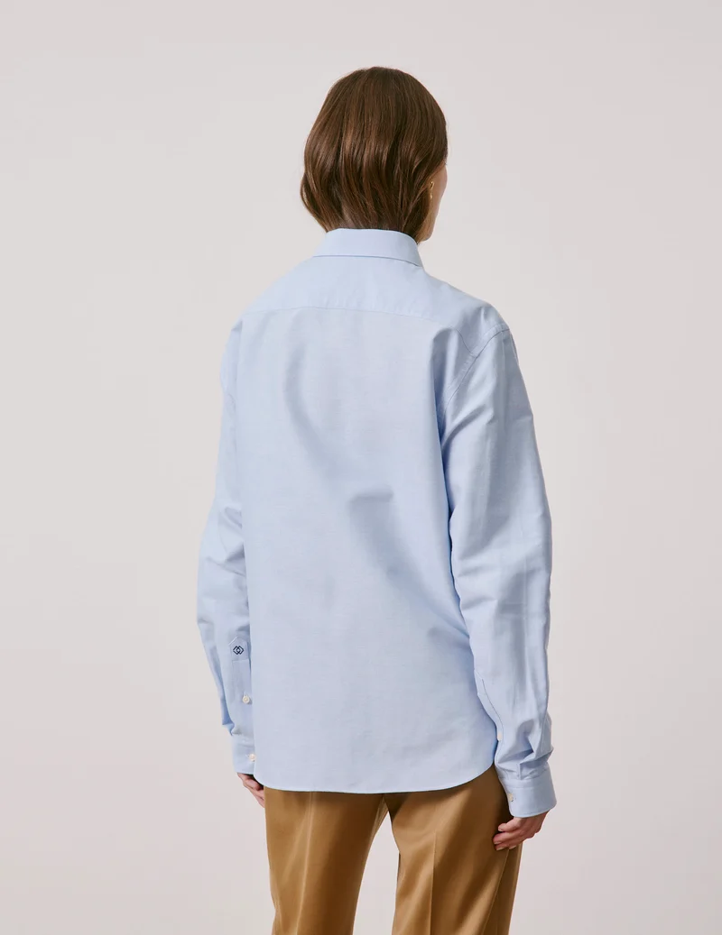 Chemise mixte "Je t'aime" bleue
