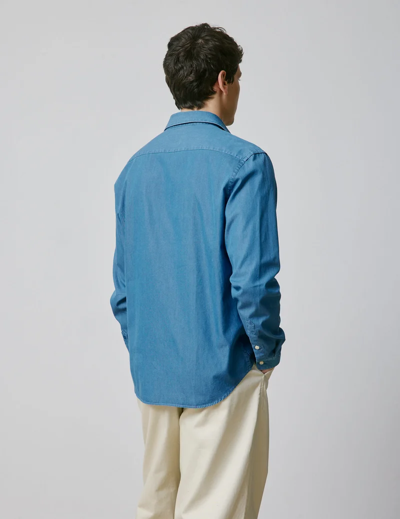 Chemise mixte "Je t'aime" en denim