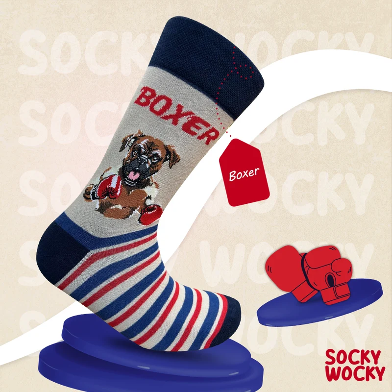 Boxer Socks Dog Breed Edition