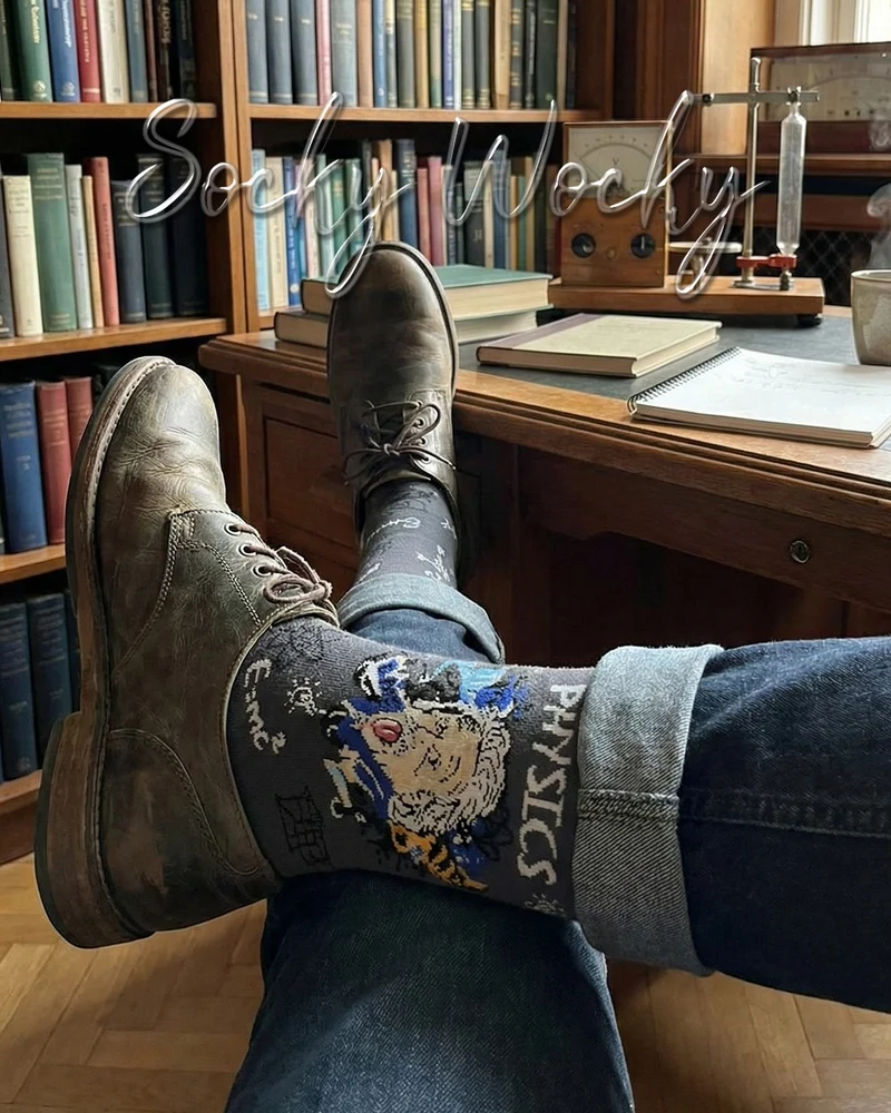 Einstein Physics Socks Genius Science Tribute