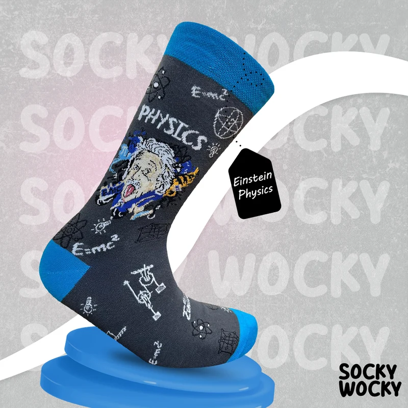 Einstein Physics Socks Genius Science Tribute