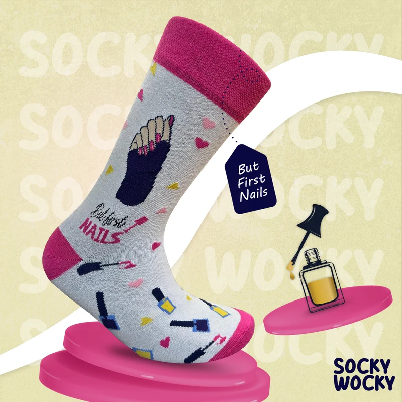 But First Nails Socks Beauty Mood Series