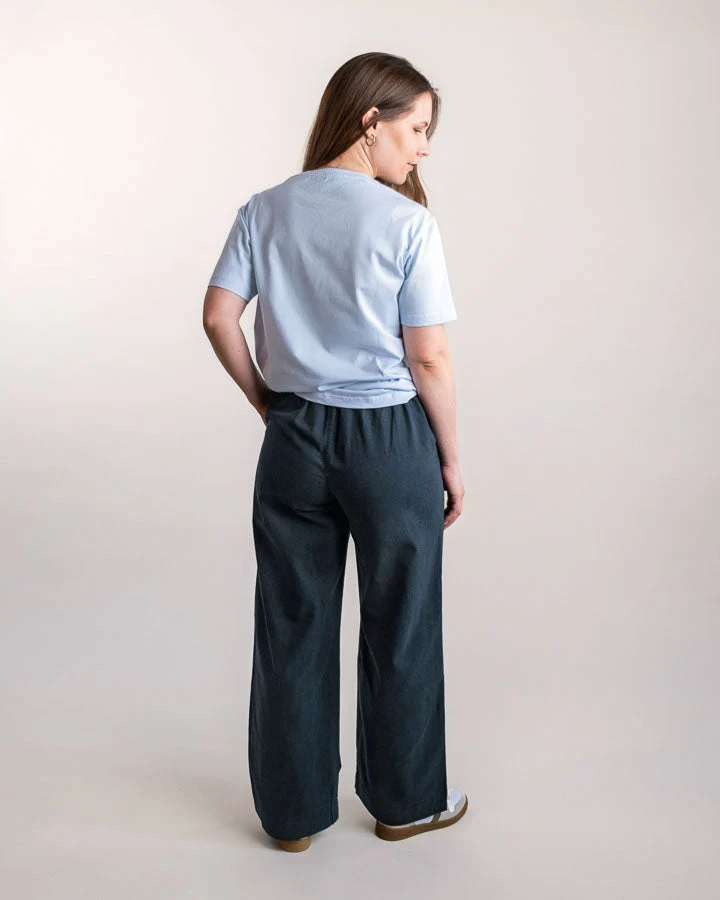 Dunkelblaue Hosen TreePants aus Hanf & Baumwolle von Nikin