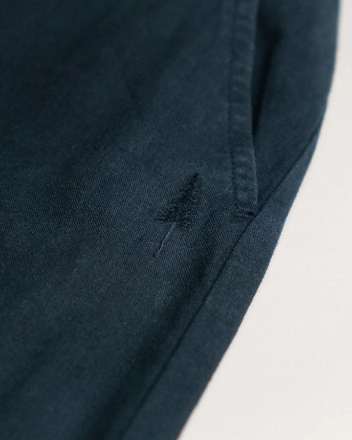 Dunkelblaue Hosen TreePants aus Hanf & Baumwolle von Nikin