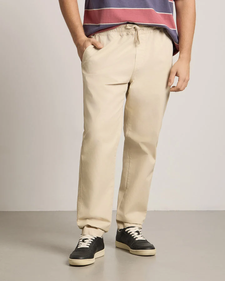 Beige Chinohosen TreePants aus 100% recycelter Baumwolle von Nikin